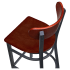 Curvy Metal Bar Stool with Wood Back Thumbnail 6