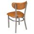 Curvy Metal Chair in Clear Coat Thumbnail 4