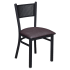 Checker Back Metal Chair Thumbnail 1
