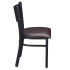 Checker Back Metal Chair Thumbnail 3