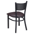 Checker Back Metal Chair Thumbnail 4