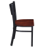 Checker Back Metal Chair Thumbnail 2
