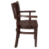 Vertical Slat Wood Chair with Arms Thumbnail 3