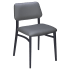 Luca Metal Chair with Padded Back Thumbnail 1