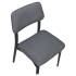 Luca Metal Chair with Padded Back Thumbnail 5