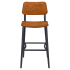 Luca Metal Bar Stool with Wood Back Thumbnail 2