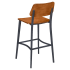 Luca Metal Bar Stool with Wood Back Thumbnail 4