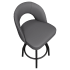 Premium Yali Bucket Swivel Bar Stool Thumbnail 5