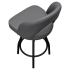 Premium Yali Bucket Swivel Bar Stool Thumbnail 6