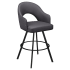 Invicta Premium Bucket Swivel Bar Stool with Circular Frame Thumbnail 1