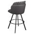Premium Sooti Swivel Bar Stool with Circular Frame Thumbnail 4