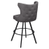 Darlo Premium Bucket Swivel Bar Stool with Circular Frame Thumbnail 4