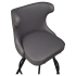 Darlo Premium Bucket Swivel Bar Stool with Circular Frame Thumbnail 5