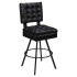 Trionfo Tufted Premium Bucket Bar Stool with Circular Frame Thumbnail 1