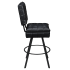 Trionfo Tufted Premium Bucket Bar Stool with Circular Frame Thumbnail 2