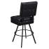 Trionfo Tufted Premium Bucket Bar Stool with Circular Frame Thumbnail 4