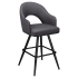 Invicta Premium Bucket Swivel Bar Stool with Square Frame Thumbnail 1