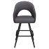 Invicta Premium Bucket Swivel Bar Stool with Square Frame Thumbnail 3