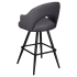 Invicta Premium Bucket Swivel Bar Stool with Square Frame Thumbnail 4