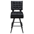 Trionfo Tufted Premium Bucket Bar Stool with Square Frame Thumbnail 3