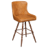 Premium Savino Swivel Bar Stool with Vintage Frame Thumbnail 1