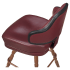Gioco Premium Casino Bucket Bar Stool with Vintage Frame Thumbnail 6
