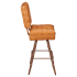 Trionfo Tufted Premium Bucket Bar Stool with Vintage Frame Thumbnail 2