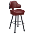 Gioco Premium Casino Bucket Bar Stool with Arched-Oval Frame Thumbnail 1
