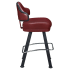 Gioco Premium Casino Bucket Bar Stool with Arched-Oval Frame Thumbnail 3