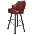 Gioco Premium Casino Bucket Bar Stool with Arched-Oval Frame Thumbnail 4