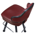 Gioco Premium Casino Bucket Bar Stool with Arched-Oval Frame Thumbnail 6