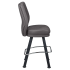 Tesoro Diamond Back Premium Bucket Bar Stool with Arched-Oval Frame Thumbnail 3