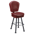 Lusso 3-Channel Premium Casino Bucket Bar Stool with Arched-Oval Frame Thumbnail 1