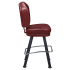 Lusso 3-Channel Premium Casino Bucket Bar Stool with Arched-Oval Frame Thumbnail 3