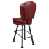 Lusso 3-Channel Premium Casino Bucket Bar Stool with Arched-Oval Frame Thumbnail 4