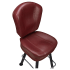 Lusso 3-Channel Premium Casino Bucket Bar Stool with Arched-Oval Frame Thumbnail 5