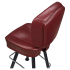 Lusso 3-Channel Premium Casino Bucket Bar Stool with Arched-Oval Frame Thumbnail 6