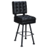 Trionfo Tufted Premium Bucket Bar Stool with Arched-Oval Frame Thumbnail 1
