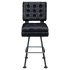 Trionfo Tufted Premium Bucket Bar Stool with Arched-Oval Frame Thumbnail 2