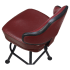 Gioco Premium Casino Bucket Bar Stool with Orbit Frame Thumbnail 6