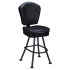 Lusso 3-Channel Premium Casino Bucket Bar Stool with Orbit Frame Thumbnail 1