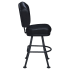 Lusso 3-Channel Premium Casino Bucket Bar Stool with Orbit Frame Thumbnail 3