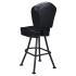 Lusso 3-Channel Premium Casino Bucket Bar Stool with Orbit Frame Thumbnail 4
