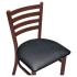 Ladder Back Metal Chair With Brown Finish Thumbnail 5