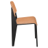 Nico Metal Chair with Wood Back Thumbnail 2