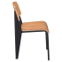 Nico Metal Chair with Wood Back Thumbnail 2