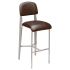 Nico Padded Metal Bar Stool in Clear Coat Thumbnail 1