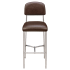 Nico Padded Metal Bar Stool in Clear Coat Thumbnail 3