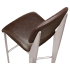 Nico Padded Metal Bar Stool in Clear Coat Thumbnail 6