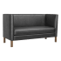 Cerqona Plain Back Privacy Booth with Wood Legs Thumbnail 5